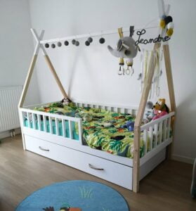 Kinderbetten im skandinavischen Stil
